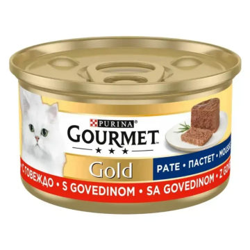 GOURMET hrana za mačke Gourmet Gold govedina 85 g