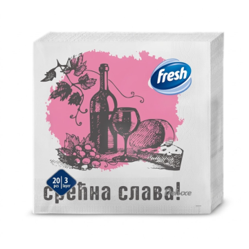 SALVETE Fresh slavska 3 sloja 33x33 cm 20/1
