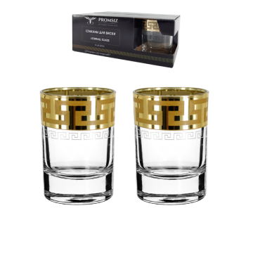 PRIVILLAGE čaše za viski Gold set 6/1 255 ml