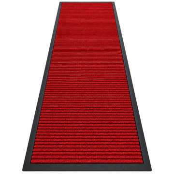 DECOSTRONG otirač crveni 90x310x0,7cm pruge konusni rub