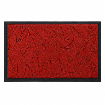 DECOSTRONG otirač Six Leaf Design crveni 45x75x0,6cm