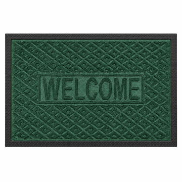 DECOSTRONG otirač Diamond Welcome zeleni 45x75x0,6cm
