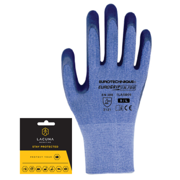 RUKAVICA zaštitna poliester plava vel. 10