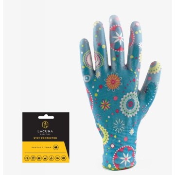 RUKAVICA vrtna Flora plava vel. 8