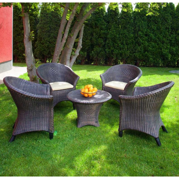 GARNITURA Tara PVC bambus sto i 4 stolice