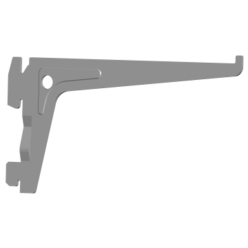 ELEMENT SYSTEM nosač police 2 kvake sivi 15cm