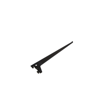 ELEMENT System nosač police 2 kvake crni 300MM
