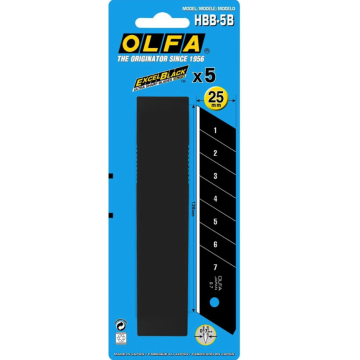 OLFA oštrica 25MM crna HBB-5B