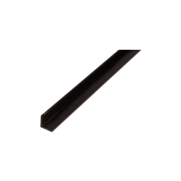 GAH-ALBERTS profil PVC 25x25x1.8/2M-L crni