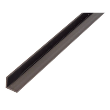 GAH-ABLERTS  Profil PVC 15x15x1.2/1m-L crni