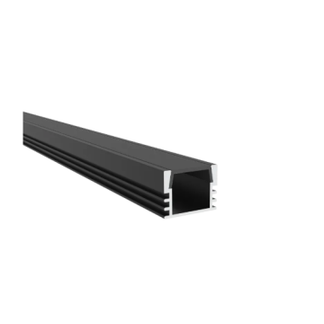 GREEN TECH LED profil al. 16x12x2m nadgradni crni