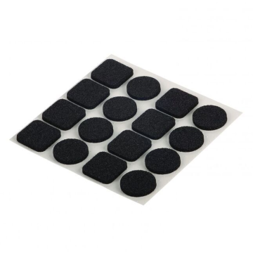OKOV za namještaj filc 20x20mm D20 crni 16 kom