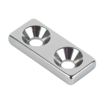 FIX-O-MOLL magnet upušteni 28x12 mm pakovanje 4 komada sivi