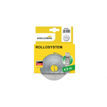 SCHELLENBERG gurtna siva za roletne 14 mm / 4,5 m mini