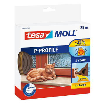 TESA guma za prozor 9mm x 25m smeđa