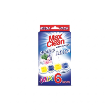 MAX CLEAN osvježivač WC školjke Fresh Quatro Mega Mix 6x50 g