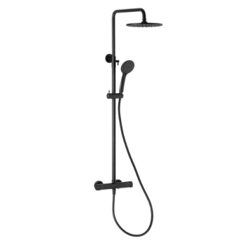 KFA tuš Luna crni sa termostatskom baterijom