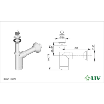 LIV sifon za umivaonik