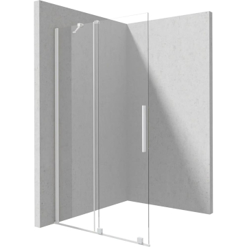 DEANTE Prizma klizni walk-in stakleni paravan 100x195cm Bianco