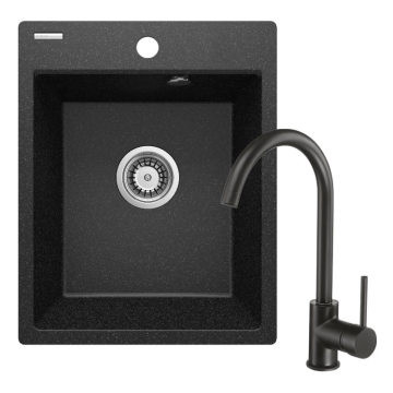 DEANTE sudoper granit Corio + baterija 400x500x211mm