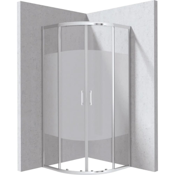 DEANTE Funkia Evo polukružna tuš kabina 80x80x195cm hrom mat