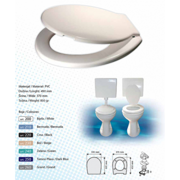 BRTVA PLAST wc daska Barmuda 850gr