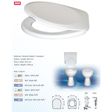 BRTVA PLAST wc daska Linea bijela