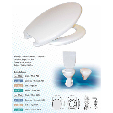 BRTVA PLAST wc daska Sara bijela