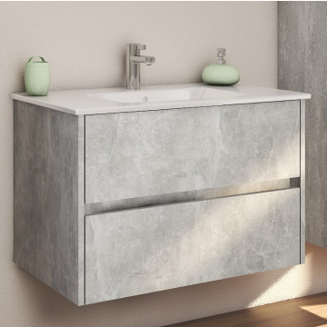 SENEXAQUA ormarić kupatilski sa umivaonikom Beton 60cm