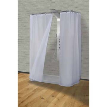 SANIPLAST zavjesa kupatilska Doccio Tessuto 120x200cm