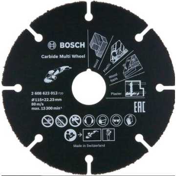 BOSCH ploča rezna univ. 115x22 PVC, metal, drvo