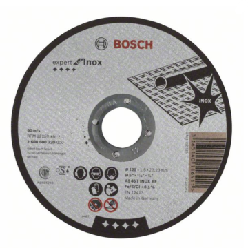 BOSCH ploča rezna 125x1,6x22 inox