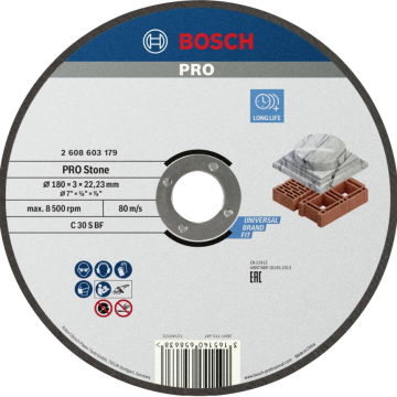 BOSCH ploča rezna 180x3x22,3 kamen