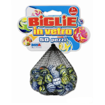 RSTOYS igračka klikeri stakleni u mrežici 50/1
