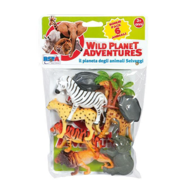 RSTOYS  Igračka divlji planet, životinjice 6 kom