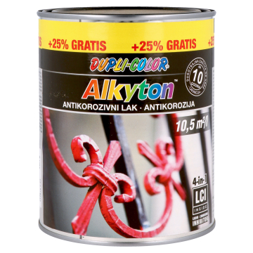 ALKYTON lak 4u1 RAL 9005 crna sjaj  0.75l