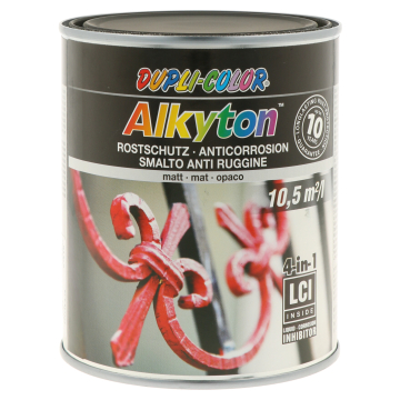 ALKYTON lak 4u1 crni mat 0.75l