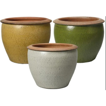 SAKSIJA glinena Vaso sand 23cm mix boja