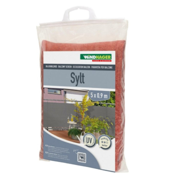 WINDHAGER  zaštita za balkon Sylt 5x0,9m terakota