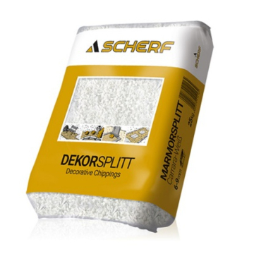 SCHERF kamen mramorni Carrara-bijeli 6–9 mm 25 kg