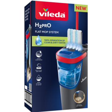 VILEDA H2Pro kanta sa ravnim mopom i 2 spremnika
