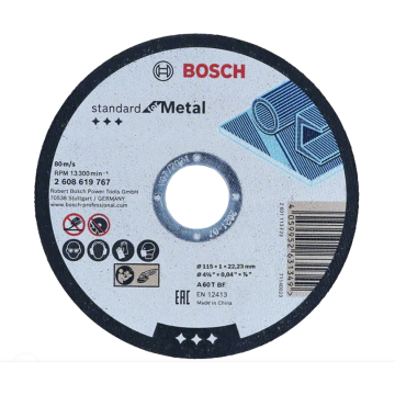 BOSCH ploča rezna 115x1,0 mm za metal standard