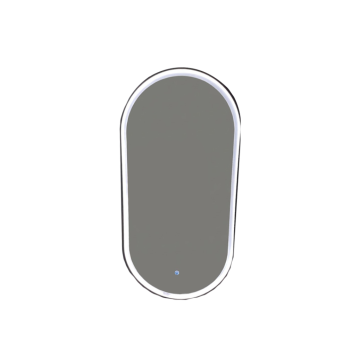 DECOSTRONG Ogledalo LED K523 4000K 100x50 cm oval sa crnim ramom