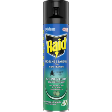 RAID sprej protiv muha i komaraca eukaliptus 400 ml