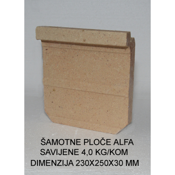 CIGLA šamotna alfa kriva