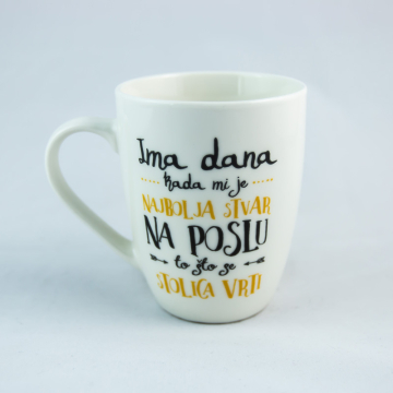 ŠOLJA za čaj Fanny lettering 350 ml