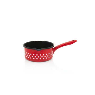 METALAC kašerola 14 cm crvena-bijele tufne