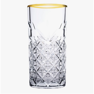 PASABAHCE čaše Timeless 4/1 Golden Touch 295 ml