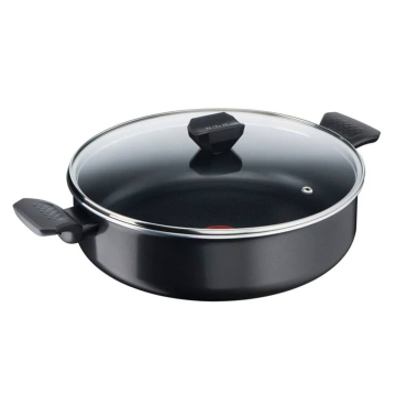 TEFAL Simply Clean plitka šerpa s poklopcem B5677253 28 cm