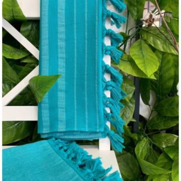 PEŠKIR za plažu ABC 70x135cm plavi